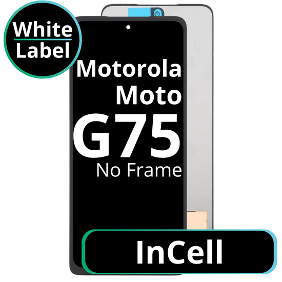 LCD InCell No Frame For Motorola Moto G75 - White Box