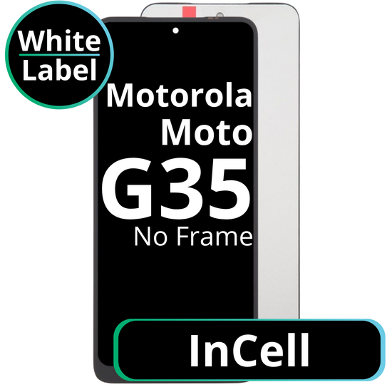 LCD InCell No Frame For Motorola Moto G35 - White Box