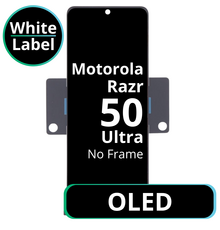 LCD OLED No Frame For Motorola Razr 50 Ultra - White Box