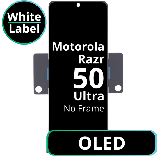 LCD OLED No Frame For Motorola Razr 50 Ultra - White Box