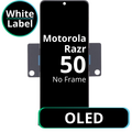 LCD OLED No Frame For Motorola Razr 50  - White Box