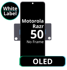 LCD OLED No Frame For Motorola Razr 50  - White Box