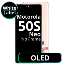 LCD OLED No Frame For Motorola S50 Neo - White Box