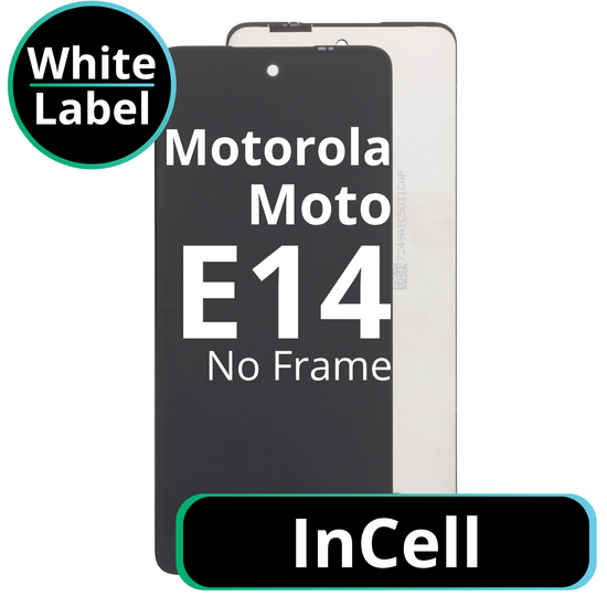 LCD InCell No Frame For Motorola Moto E14 - White Box