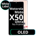 LCD OLED No Frame For Motorola Moto X50 Ultra - White Box