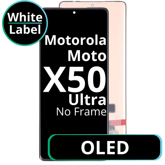 LCD OLED No Frame For Motorola Moto X50 Ultra - White Box