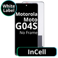 LCD InCell No Frame For Motorola Moto G04S - White Box