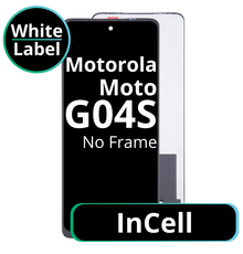LCD InCell No Frame For Motorola Moto G04S - White Box