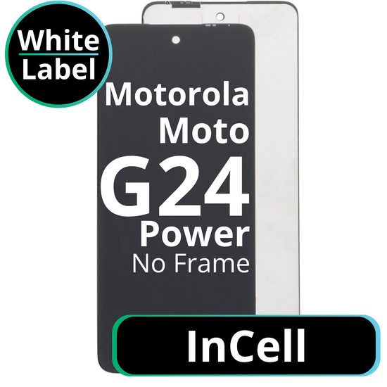 LCD InCell No Frame For Motorola Moto G24 Power - White Box