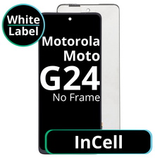 LCD InCell No Frame For Motorola Moto G24 - White Box
