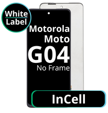 LCD InCell No Frame For Motorola Moto G04 - White Box