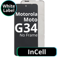 LCD InCell No Frame For Motorola Moto G34 - White Box