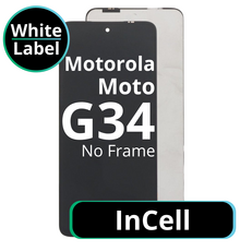 LCD InCell No Frame For Motorola Moto G34 - White Box