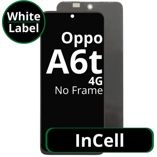 LCD InCell No Frame For Oppo A6t 4G - White Box