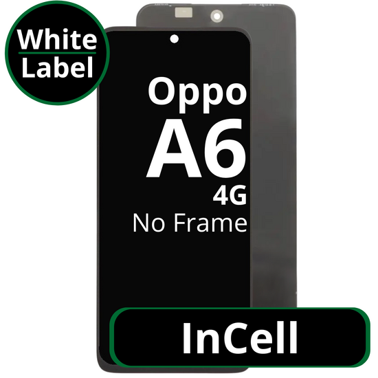 LCD InCell No Frame For Oppo A6 4G - White Box