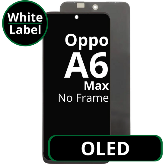 LCD OLED No Frame For Oppo A6 Max - White Box