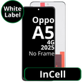 LCD InCell No Frame For Oppo A5 4G 2025   White Box
