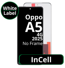 LCD InCell No Frame For Oppo A5 4G - White Box