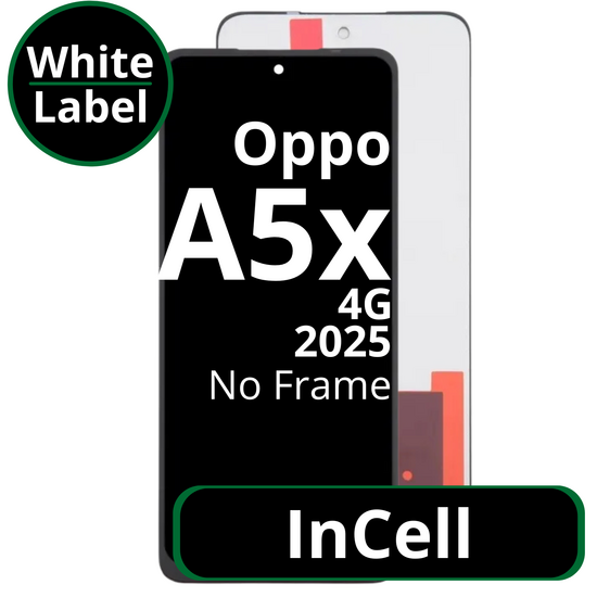 LCD InCell No Frame For Oppo A5x 4G - White Box