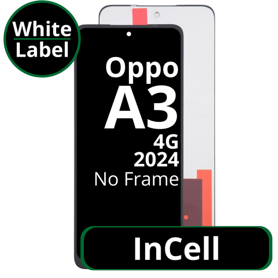 LCD InCell No Frame For Oppo A3 4G - White Box