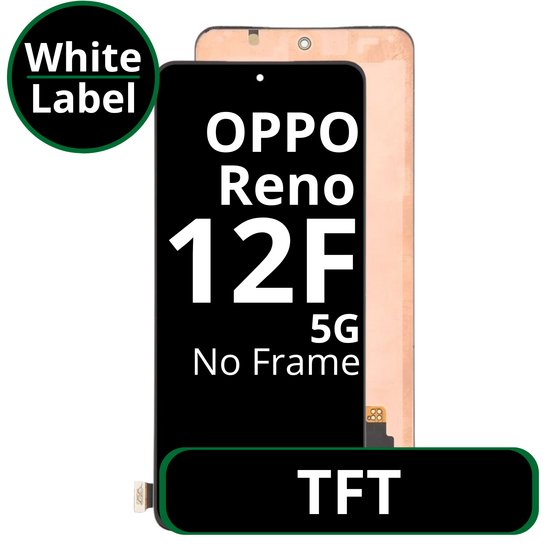 LCD TFT No Frame For Oppo Reno 12F - White Box