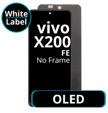 LCD OLED No Frame For Vivo X200 FE - White Box