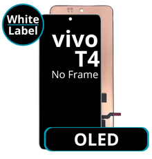 LCD OLED No Frame For Vivo T4 - White Box