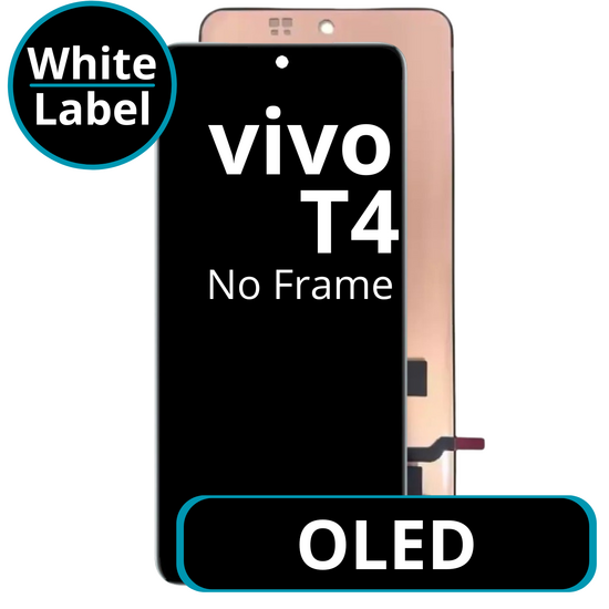 LCD OLED No Frame For Vivo T4 - White Box