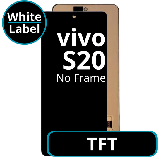 LCD TFT No Frame For Vivo S20 - White Box