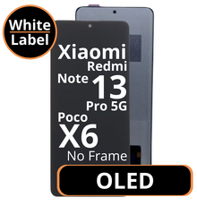 LCD OLED No Frame For Xiaomi Redmi Note 13 Pro 5G / Poco X6  - White Box