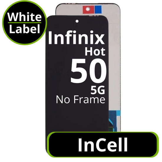 LCD InCell No Frame For Infinix Hot 50 5G - White Box