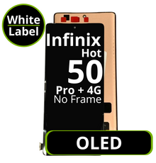LCD OLED No Frame For Infinix Hot 50 Pro + 4G - White Box
