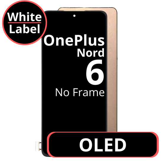 LCD OLED No Frame For OnePlus Nord 6 - White Box
