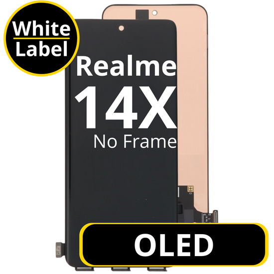 LCD OLED No Frame For Realme 14X - White Box