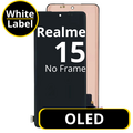 LCD OLED No Frame For Realme 15 - White Box