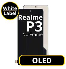 LCD OLED No Frame For Realme P3 - White Box