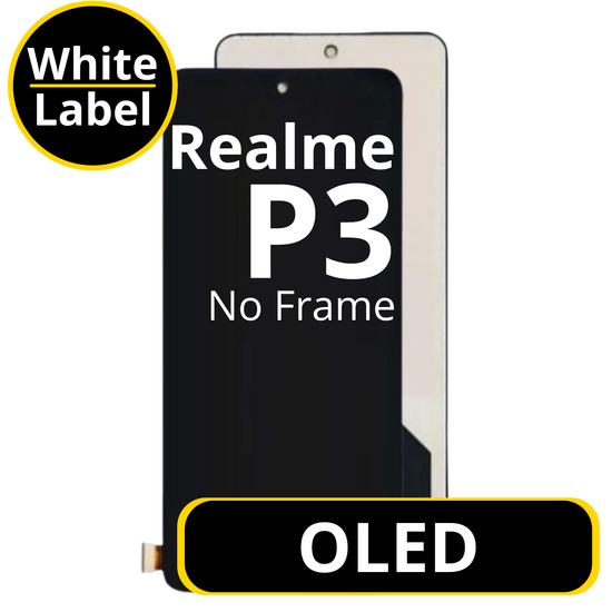 LCD OLED No Frame For Realme P3 - White Box