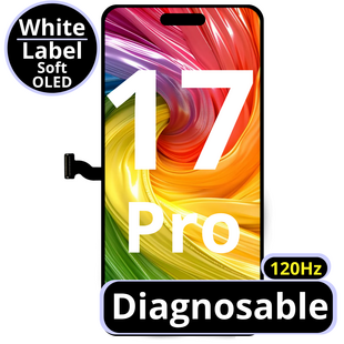 LCD Diagnosable Soft Oled Excellent For IPhone 17 Pro 120Hz White Box