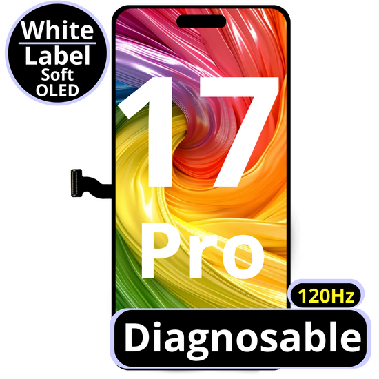 LCD Diagnosable Soft Oled Excellent For IPhone 17 Pro 120Hz White Box