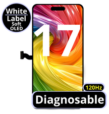 LCD Diagnosable Soft Oled Excellent For IPhone 17 120Hz White Box