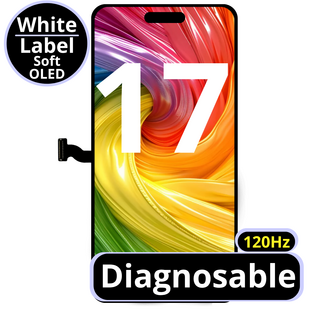 LCD Diagnosable Soft Oled Excellent For IPhone 17 120Hz White Box