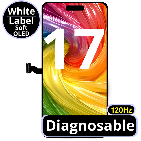 LCD Diagnosable Soft Oled Excellent For IPhone 17 120Hz White Box