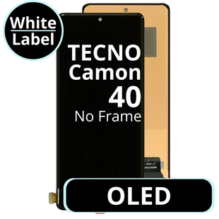 LCD OLED No Frame For Tecno Camon 40 - White Box