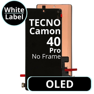 LCD OLED No Frame For Tecno Camon 40 Pro - White Box
