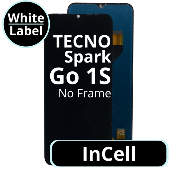 LCD InCell No Frame For Tecno Spark Go 1S - White Box