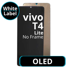 LCD OLED No Frame For Vivo T4 Lite - White Box