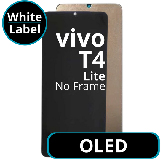 LCD OLED No Frame For Vivo T4 Lite - White Box