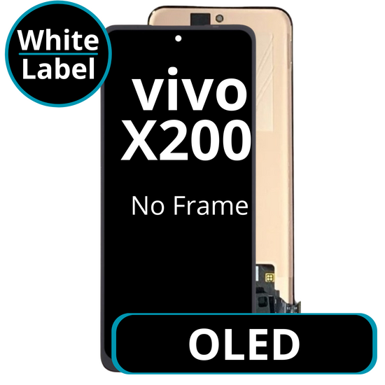 LCD OLED No Frame For Vivo X200 - White Box