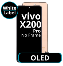 LCD OLED No Frame For Vivo X200 Pro - White Box