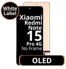 LCD OLED No Frame For Xiaomi Redmi Note 15 Pro 4G - White Box